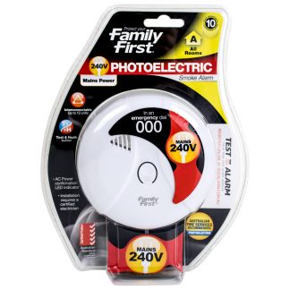 Family First 240V Photoelectric Smoke Alarm