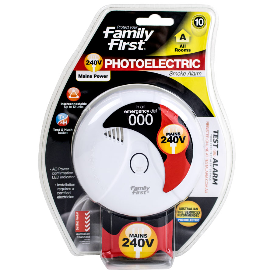 3 X PSA Photoelectric 240 Smoke Alarm NEW MODEL APPROVED TO NEW AS 3786-2014 STD 