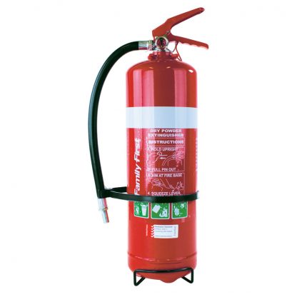 Family First Dry Powder Fire Extinguisher 3kg with Hose