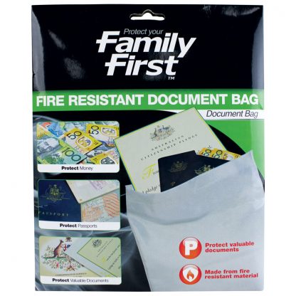 Family First Fire Resistant Document Bag