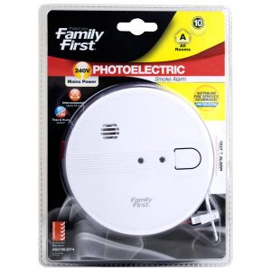 Family First 240V Photoelectric Smoke Alarm