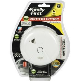 Photoelectric Smoke Alarm 10-Year Lithium