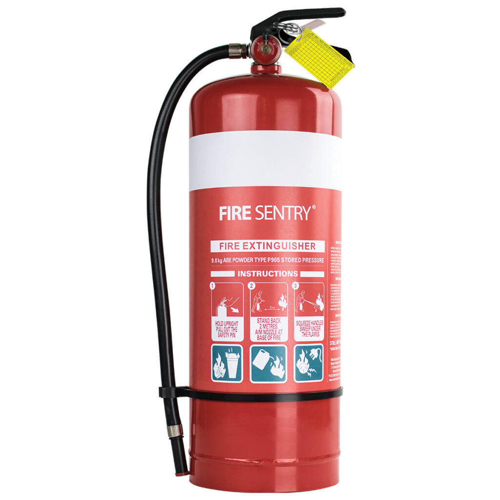 Fire Sentry Fire Extinguisher Dry Powder 9.0kg 10A:80B:E