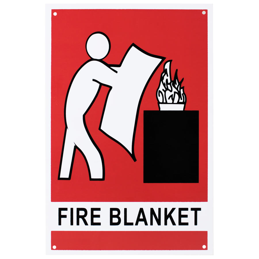 Family First Fire Blanket Location Sign
