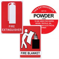 Family First Fire Equipment Location Sign