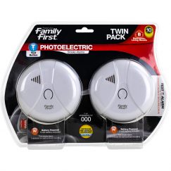 Family First Photoelectric Smoke Alarm Twin Pack