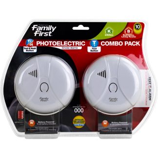 Family First Photoelectric Smoke Alarm Combo Pack