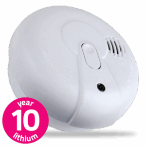 Photoelectric 9v Smoke Alarm 10 Year Lithium
